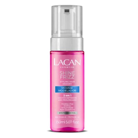 Imagem de Mousse Modelador 2 Em 1 Shine Frizz Lacan 150ml Cachos E Lisos