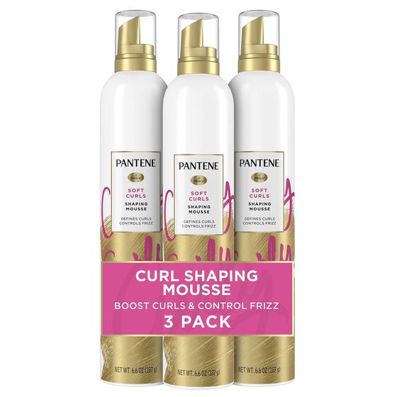 Mousse Pantene Curl para cabelos cacheados 200 ml (pacote com 3 ...