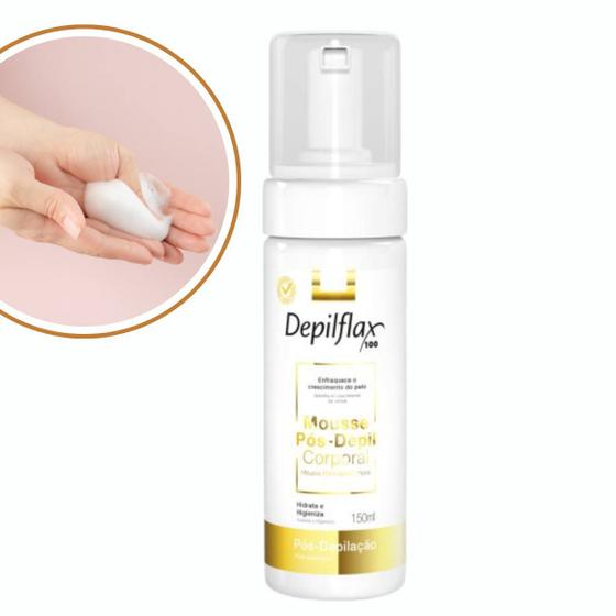 Imagem de Mousse Redutor Crescimento Pelos Pós Depilação Hidratante Diário Depilflax 150ml Enfraquece e Retarda