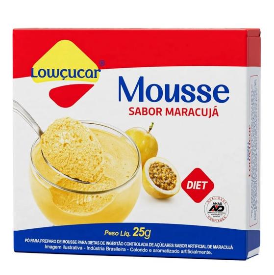 Imagem de Mousse Zero Açúcar Maracujá Lowçucar 25g