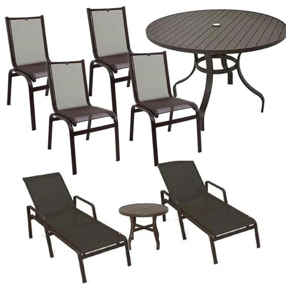 Imagem de Móveis Piscina Cadeiras Aluminio, Espreguiçadeiras e Mesas