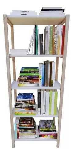 Imagem de Móvel Prateleira Multiuso Madeira Natural Rack de Livros