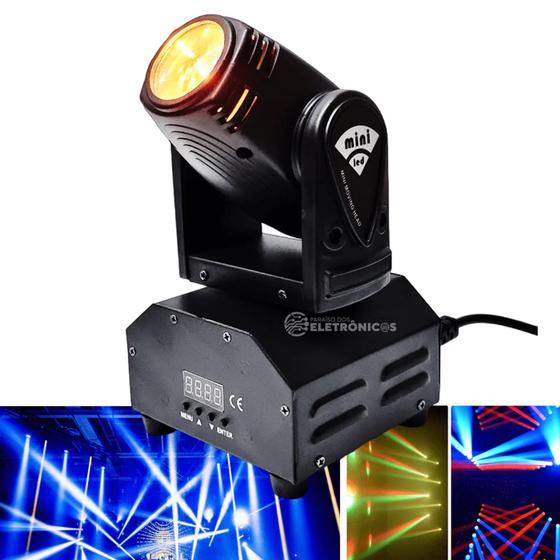 Imagem de Moving Head Beam LED RGBW Canhão Efeito Strobo Profissional Laser Super Potente 1948817