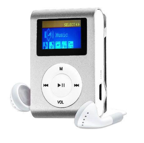 Imagem de MP3 Player com Entrada SD e Fone de Ouvido Prata