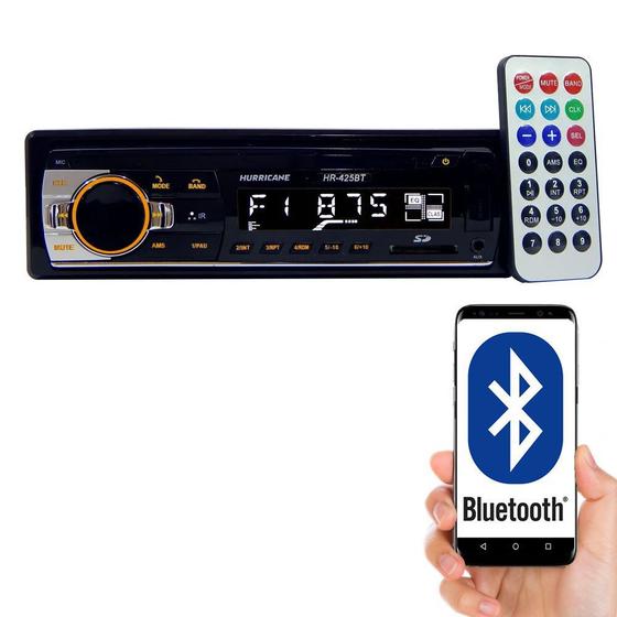 MP3 Player Hurricane HR-425BT com Bluetooth, Entrada USB, Entrada Auxiliar, Entrada Cartão de Memória e Controle Remoto Menor preço em MP3 Player Hurricane HR-425BT com Bluetooth, Entrada USB, Entrada Auxiliar, Entrada Cartão de Memória e Controle Remoto