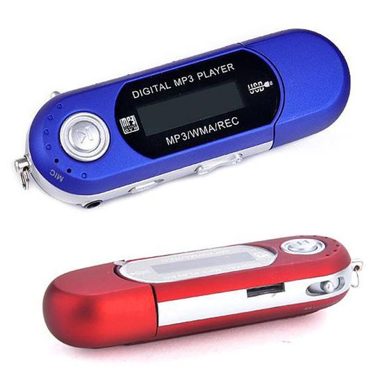 Imagem de Mp3 Player LCD USB Gravador de Voz Vermelho