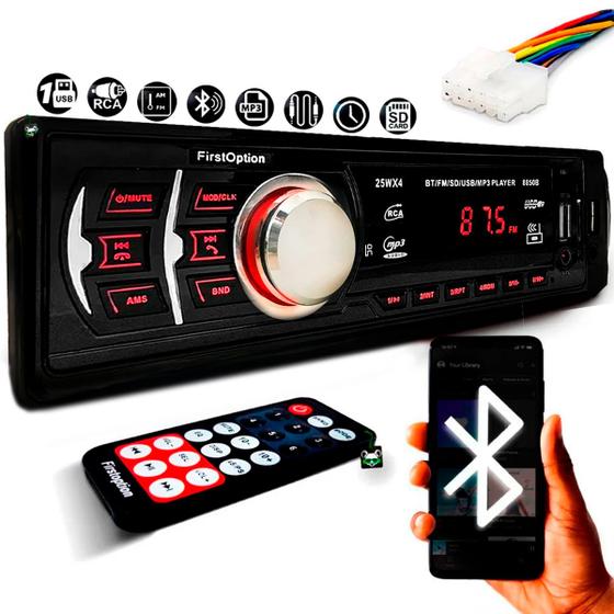 Imagem de Mp3 Player Som Carro Automotivo Bluetooth Pendrive Sd Rádio