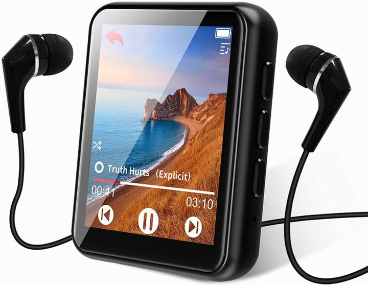 Imagem de MP3 Player Touch 16GB Bluetooth 5.0 com Rádio FM e Gravação - Suporta até 128GB