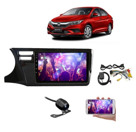 Imagem de Mp5 9 pol Multimidia Moldura GPS camera Honda City 2015 2016