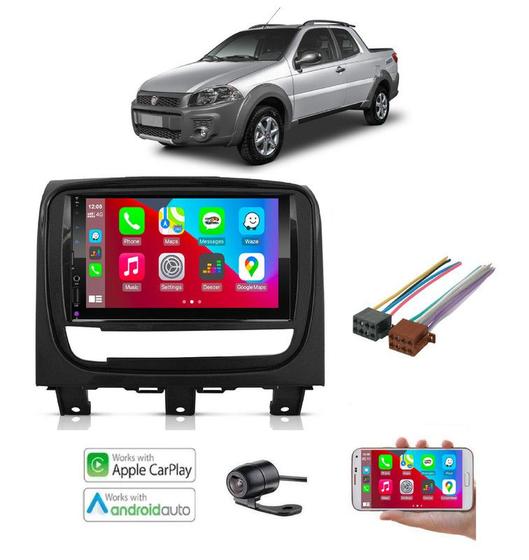 Imagem de Mp5 Multimidia Android Auto e iOS Carplay Strada 2012 2013