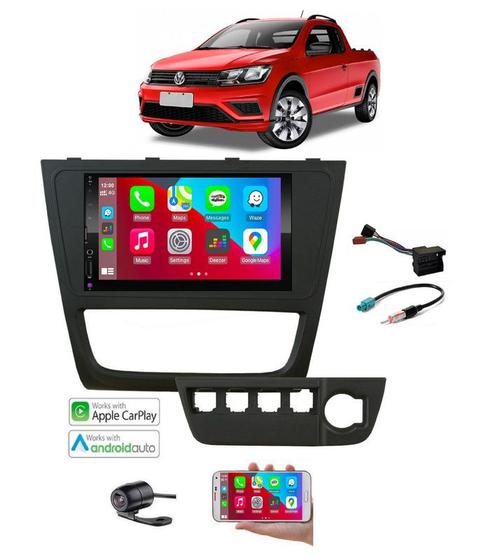 Imagem de Mp5 Multimidia Android Auto iOS Carplay Saveiro g6 2015 2016