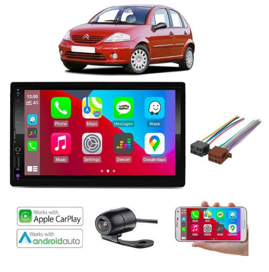 Imagem de Mp5 Multimidia AndroidAuto Carplay Moldura C3 2009 2010 2011