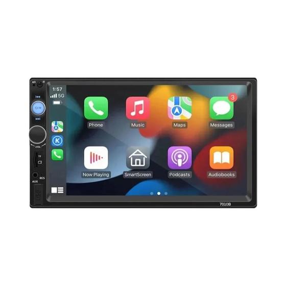 MP5 Player 7 Polegadas Android Auto CarPlay - Bluetooth, USB, TF e FM ...
