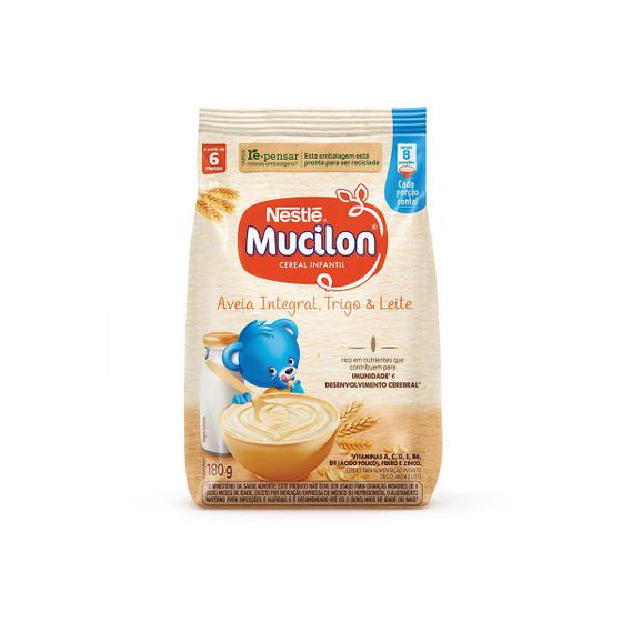 Mucilon Aveia Trigo E Leite Cereal Infantil 180g - Nestlé - Cereal ...