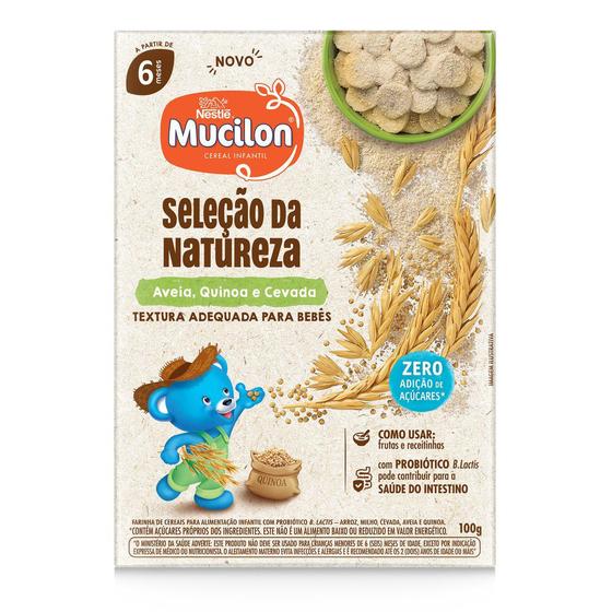 Imagem de Mucilon Cereal Infantil Seleção da Natureza Aveia, Quinoa e Cevada 6+ Meses 100g