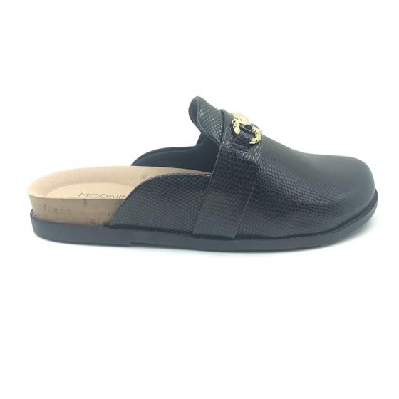 Imagem de Mule Modare com Enfeite Dourado Preto 7398102