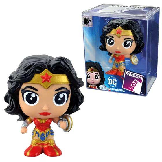 Imagem de Mulher Maravilha Boneco Colecionável Heróis Liga Justiça DC