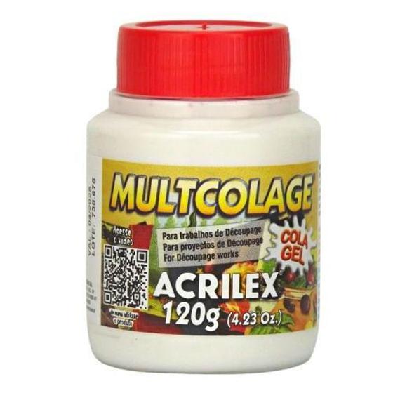 Multcolage Cola Gel Decoupage Acrilex 120g Armarinhos Magazine Luiza