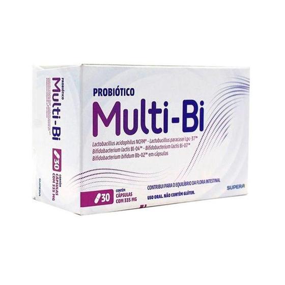 Imagem de Multi-Bi Probiótico 30 Cápsulas Com 335Mg Supera