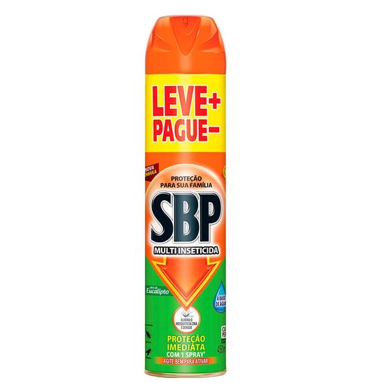 Imagem de Multi Inseticida SBP Óleo de Eucalipto Aerosol 450ml Leve Mais Pegue Menos