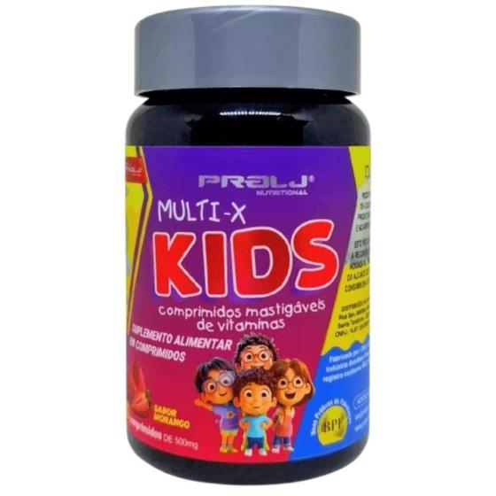 Imagem de Multi-X Kids 60 Comprimidos Mastigáveis Sabor Morango