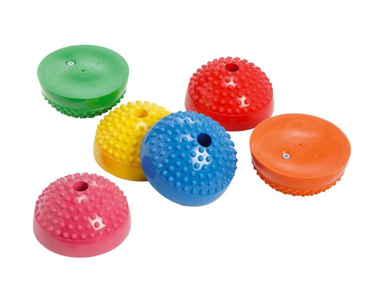 Imagem de Multiactiv Stones 16cm x 8 Gymnic Italiana 6 Meias Bolas Funcional Fisioterapia Propriocepção