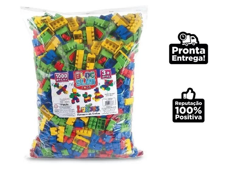 Multibloco 1000 Peças Blocos de Montar Infantil Monta Monta Novo Menor preço em Multibloco 1000 Peças Blocos de Montar Infantil Monta Monta Novo