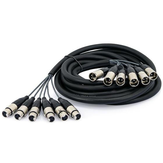 Imagem de Multicabos XLR 8 Vias Amphenol - 4 Metros