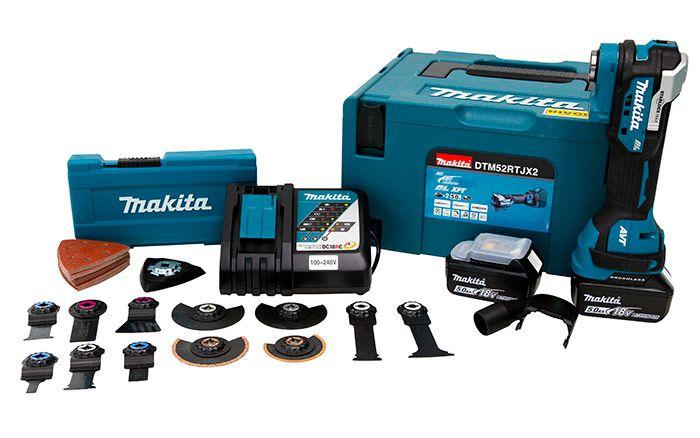 Imagem de Multiferramenta Makita Dtm52rtjx2 A Bateria 18v + Acessorios