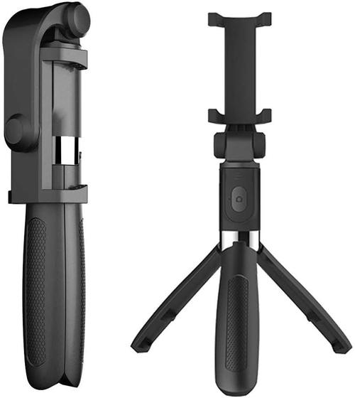 Imagem de Multifuncional Sem Fio Bt Selfie Vara Para Celular Dobrável Handheld Monopé Obturador Remoto Mini Tripé 360