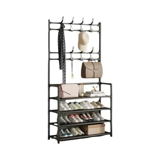 Imagem de Multilayer Metal Shoe Cabinet, Shoebox, Shoebox, Storage Shelf, Bondage Móveis, Luxo