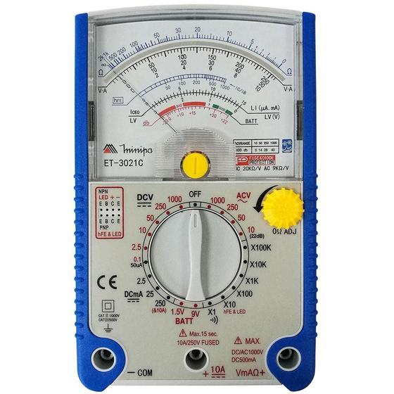 Imagem de Multímetro Analógico com hFE e Tensão DC/AC