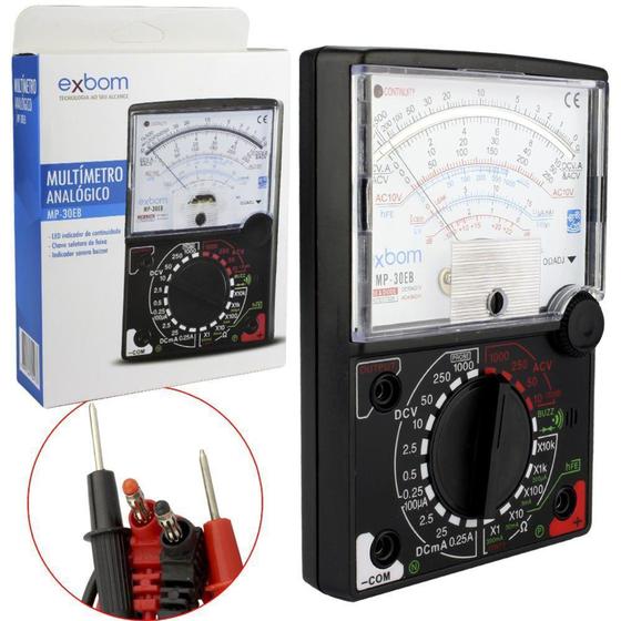 Imagem de Multímetro Analógico Profissional Portátil Mp-30eb Mp-30eb Exbom