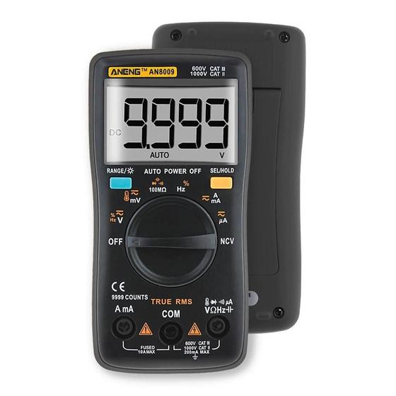 Imagem de Multimetro Digital Aneng An8009 True-Rms Auto-Range