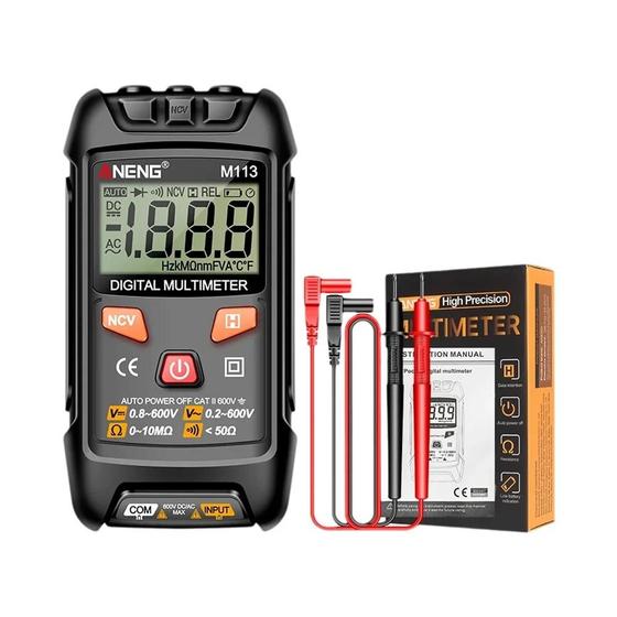 Imagem de Multímetro Digital Aneng M113 - 1999 Contagens, AC/DC, Tensão, Ohm e NCV