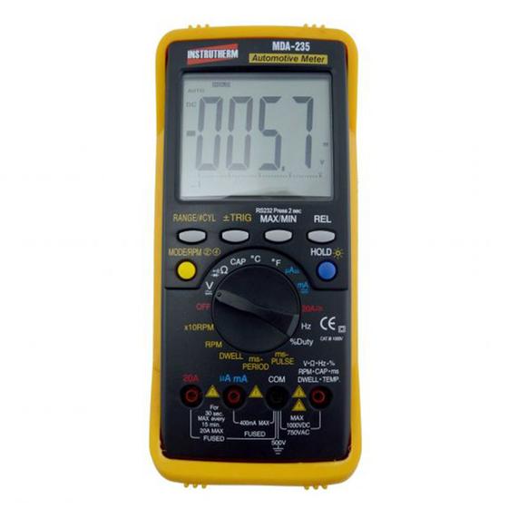 Imagem de Multímetro Digital Automotivo Cat Iii 1000v Medidor Usb Sensor Tipo K Hold Mda-235 Portátil Instrutherm Com Estojo