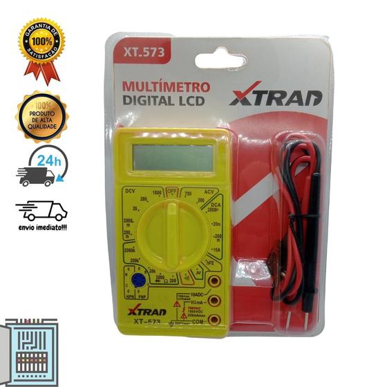 Imagem de Multímetro Digital Com Aviso Sonoro Xtrad Xt-573 =830b