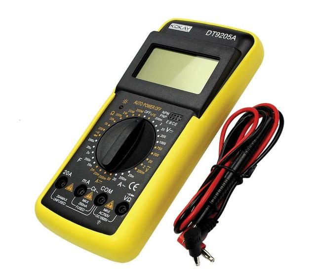 Imagem de Multimetro digital com capacimetro e beep - capa emborrachada