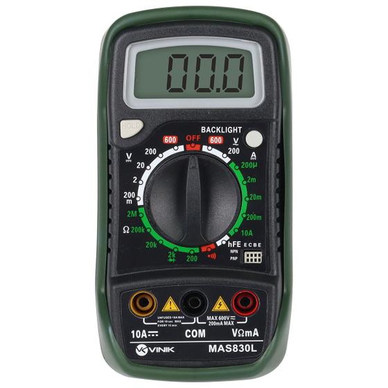 Imagem de Multimetro Digital com Data HOLD 4 Digitos - MAS830L