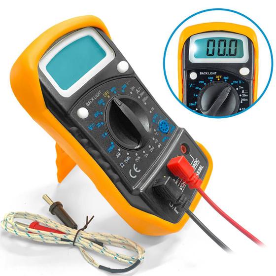 Mult metro Digital Com Sensor De Temperatura Profissional Beep mult-metro-digital-com-sensor-de-temperatura-profissional-beep