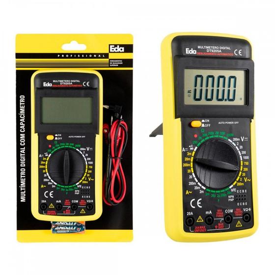 Imagem de Multimetro Digital Eda 9205A - 9Kf