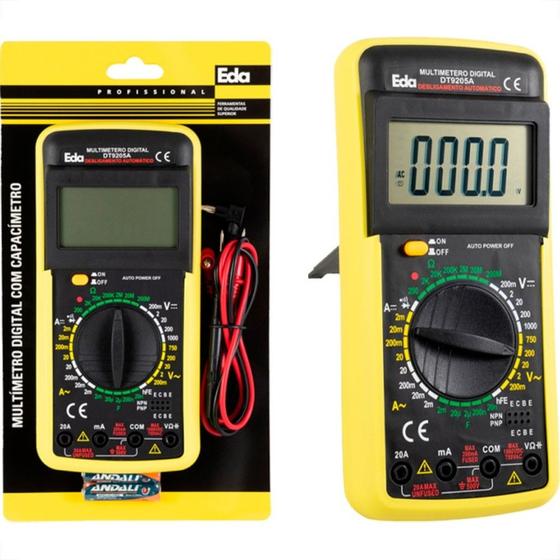 Imagem de Multimetro Digital Eda 9205A - 9Kf