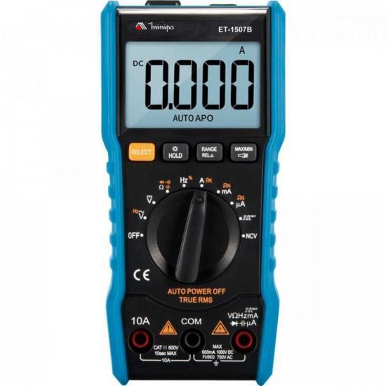 Multimetro Digital ET1507B Azul/Preto MINIPA Menor preço em Multimetro Digital ET1507B Azul/Preto MINIPA