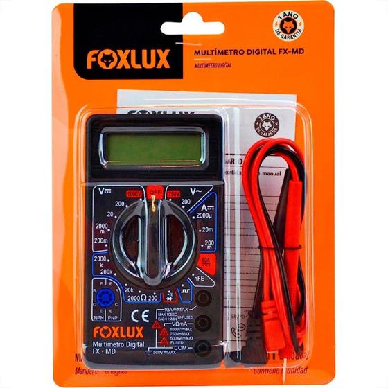 Imagem de Multimetro Digital Foxlux Ref-3001