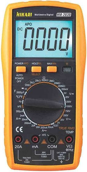 Imagem de Multimetro digital hm-2030 hikari