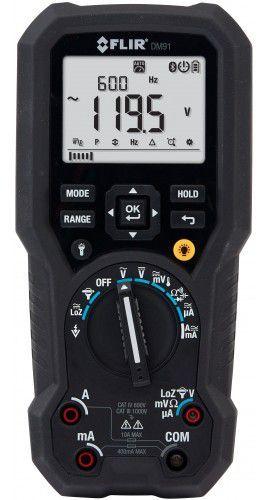 Imagem de Multímetro Digital Industrial True RMS Registro Dados Bluetooth Flir DM91