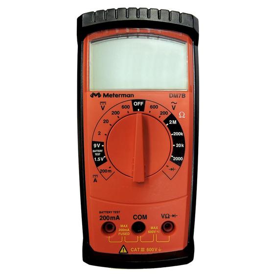 Imagem de Multímetro Digital Meterman CAT II 600V - DM7B