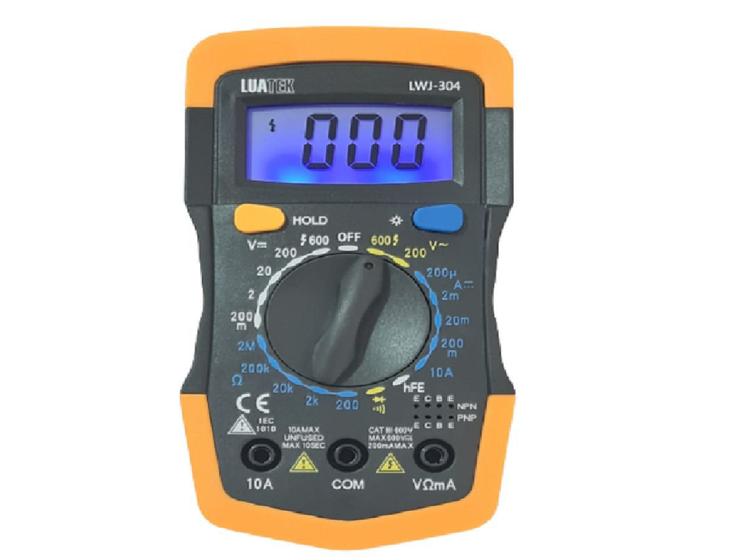 Multímetro Digital Profissional Aviso Sonoro Multiteste C/NF - LUATEK ...