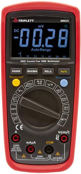 Imagem de Multímetro Digital Triplett MM525 True RMS - 6000 Contagens