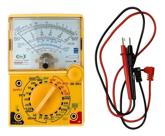 Imagem de Multímetro Display Analogico Medidor Dial Profissional